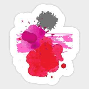 paint splash art Sticker